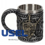 Stainless steel mug "Herb", 460 ml 